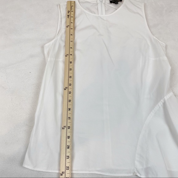 Massimo Dutti sleeveless drapey shirt top - Picture 3 of 9